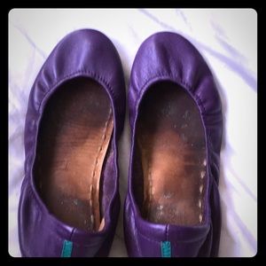 Tieks purple ballet flats, size 9, used